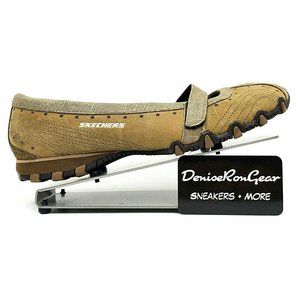 Skechers Womens Beige Flat Mary Jane Shoes Size 10